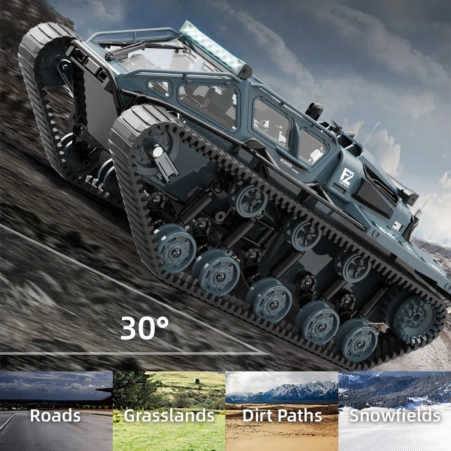 JJRC C8812 RC Tracked Tank with LED Lights and Drift Remote Control