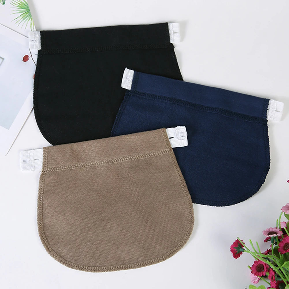 Maternity Pregnancy Waistband Belt, Adjustable Elastic Pants Lengthening Extended Button for Maternity Accessories