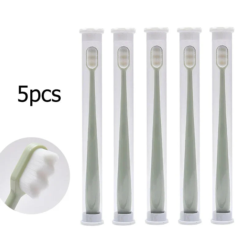 Ultra-fine Soft Toothbrush Million Nano Bristle Adult Teeth Deep Cleaning Portable Travel Dental Oral Care Brush