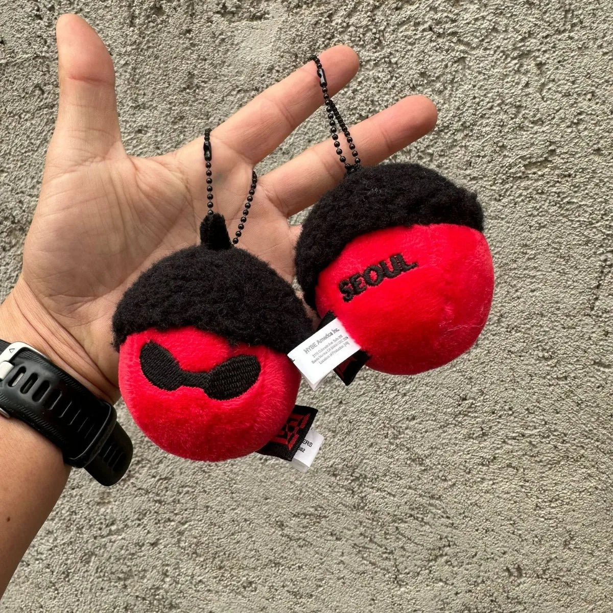 Kpop Idol J-Hope Acorn Plush Keychain, Concert Fans Collection Pendant Gift