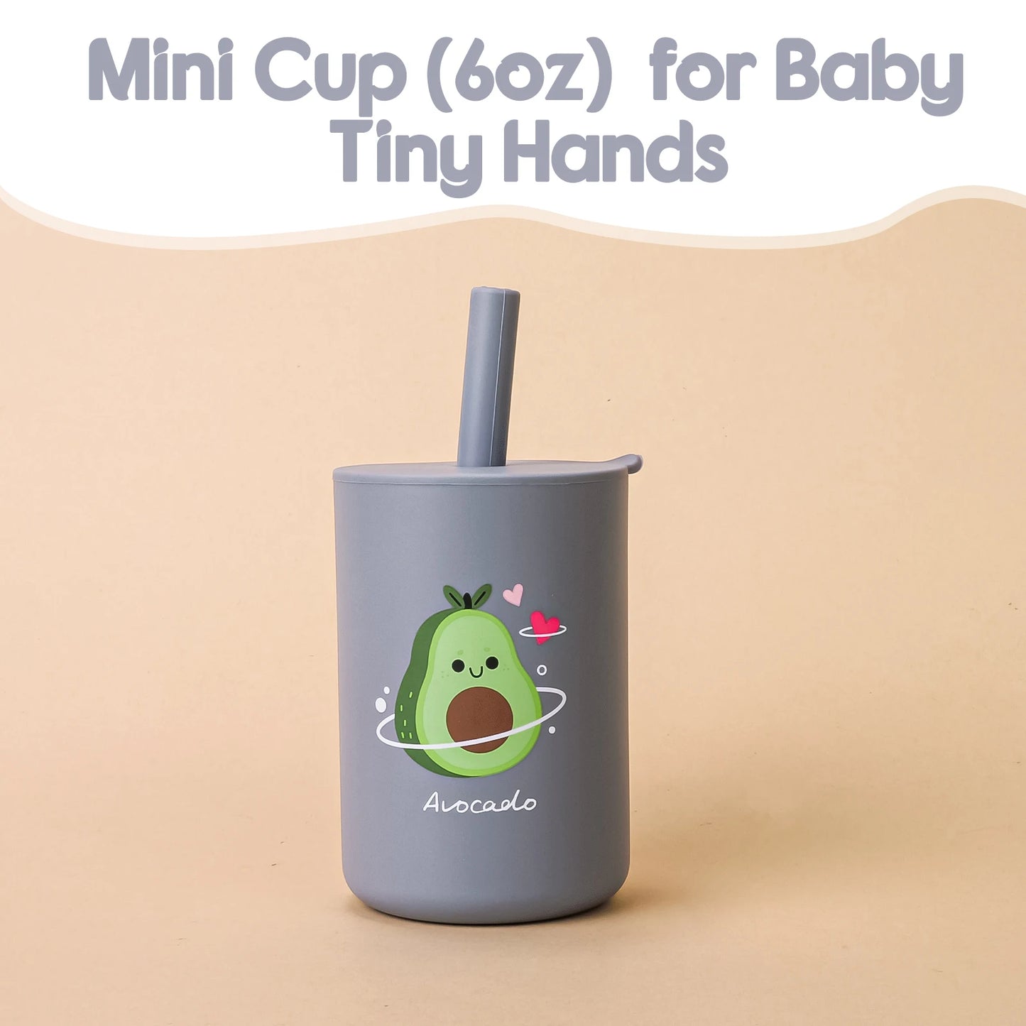 Baby Feeding Drinkware Straw Cup, Cartoon Learning Feeding Cup, Food Grade Silicone Toddler Water Bottle, BPA-Free Tableware