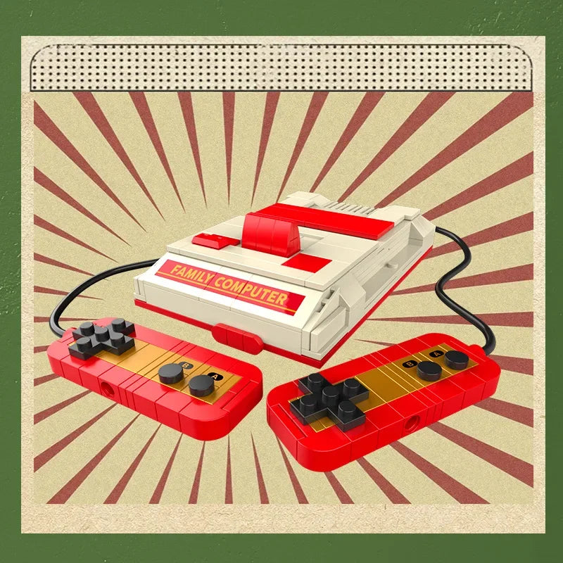 DIY Retro Electrical Appliances Building Blocks – TV, Computer, Tape, Walkman, Game Console, and Radio Model Set