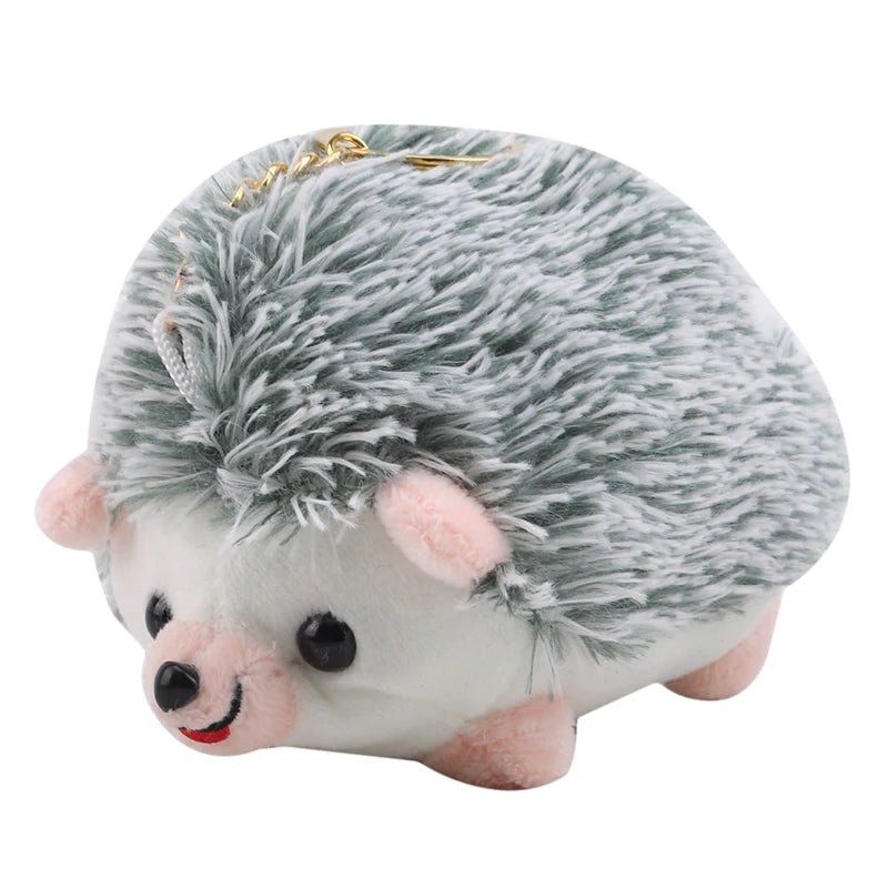 Cute Hedgehog Plush Keychain, Cartoon Car Keyring and Bag Accessory for Girls and Women