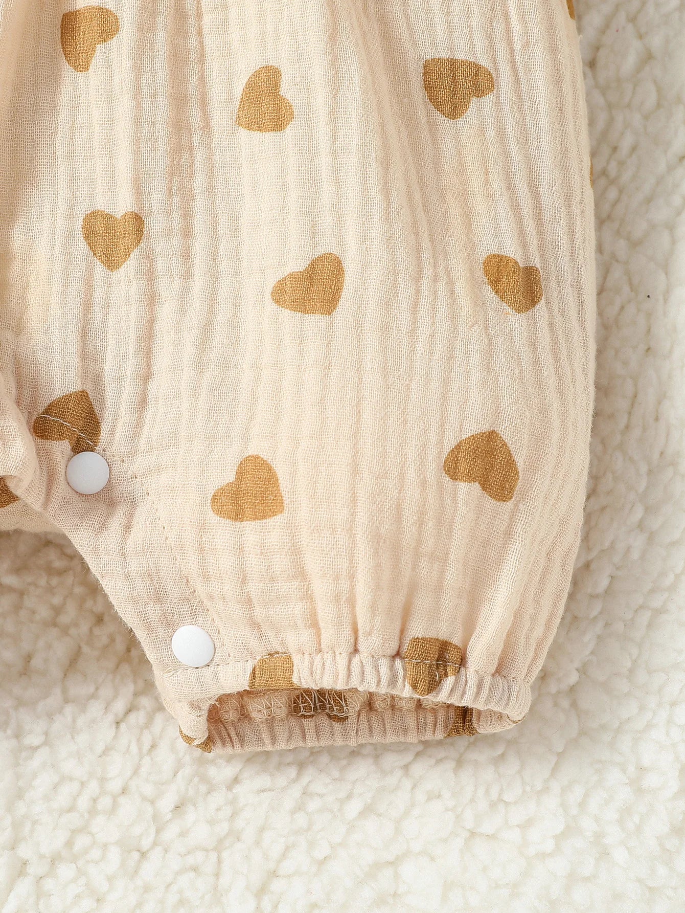 Baby Girl Summer Jumpsuit – Short Sleeve Heart Print Romper with Bow & Headband (Newborn-9M, 2024 Streetwear)