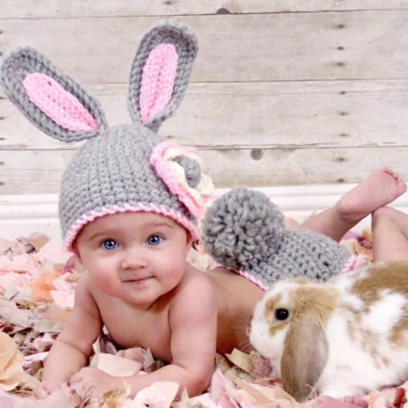 Animal Style Newborn Baby Crochet Halloween Costume - Handmade Mickey, Sleepy Owl & Frog Photography Props & Baby Gift
