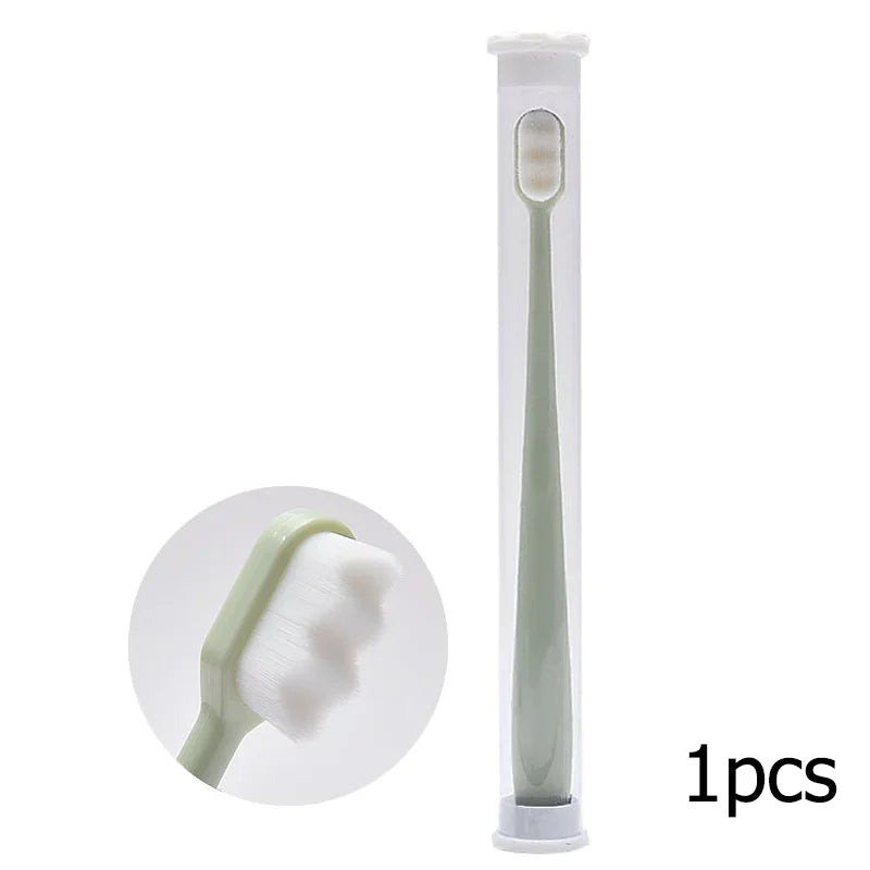 Ultra-fine Soft Toothbrush Million Nano Bristle Adult Teeth Deep Cleaning Portable Travel Dental Oral Care Brush