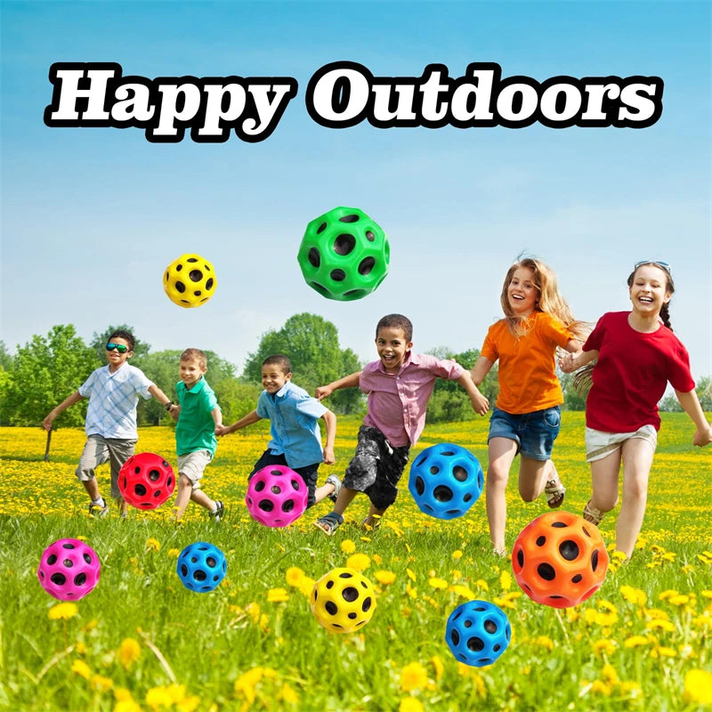 Perforated Foam Moon Ball – Soft Bouncing Ball for Outdoor Interactive Play