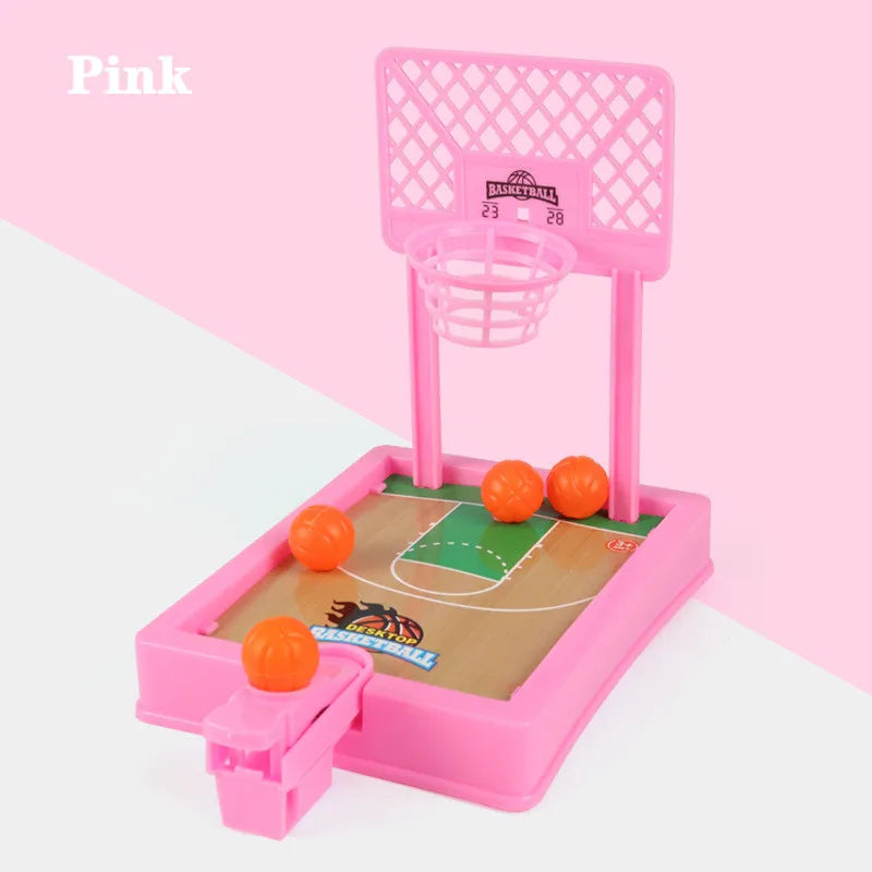 Mini Desktop Basketball Hoop – Finger Shooting Machine, Interactive 2-Player Party Game for Kids
