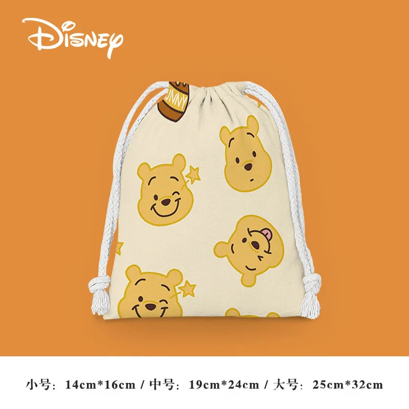 Anime Winnie the Pooh Backpack – Cartoon Pooh, Eeyore & Tigger Drawstring Bag, Student Nonwoven Storage Bag, Kid Shower Supplies & Gift - Kidzy Market