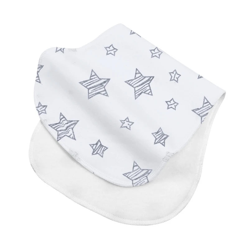 2-Layer Absorbent Burp Cloths – Soft Cotton Baby Bibs for Feeding & Teething - Kidzy Market