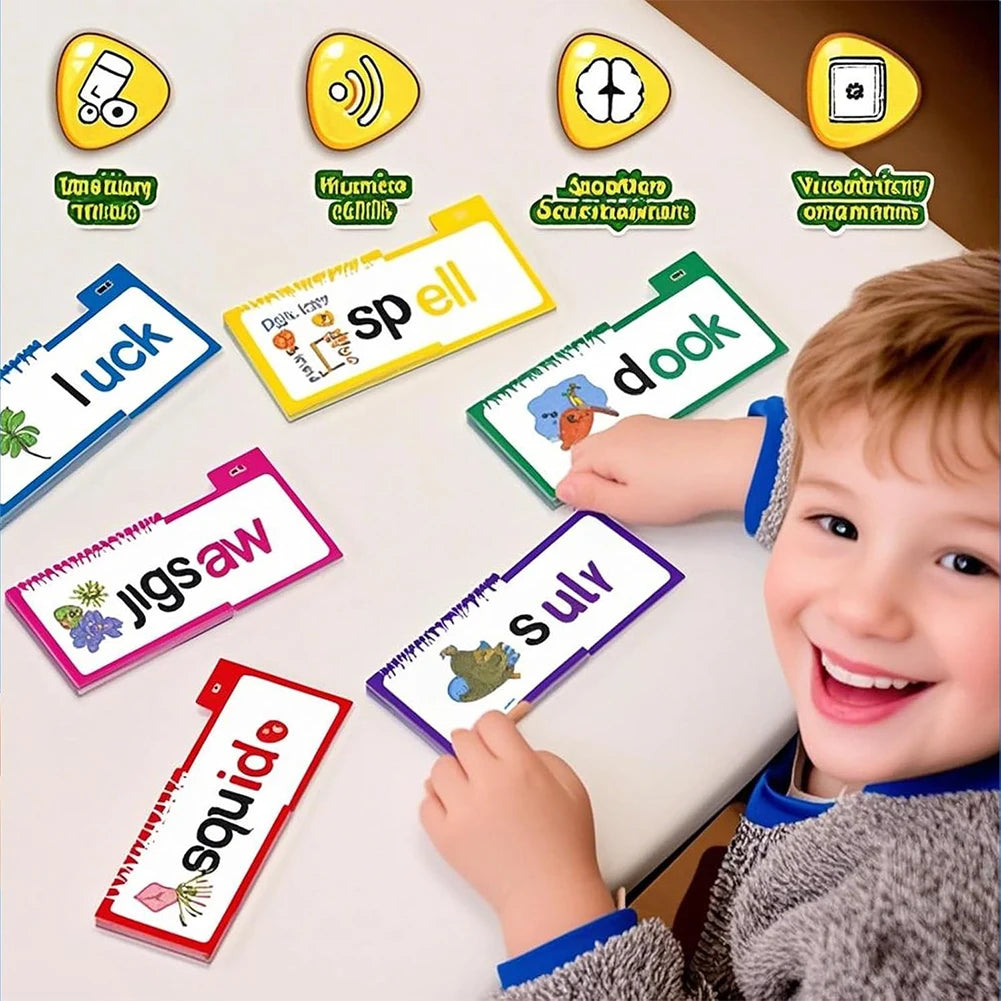 Word Family Build Book – Learn to Read Sight Word and Phonics Flash Cards Flip Activity