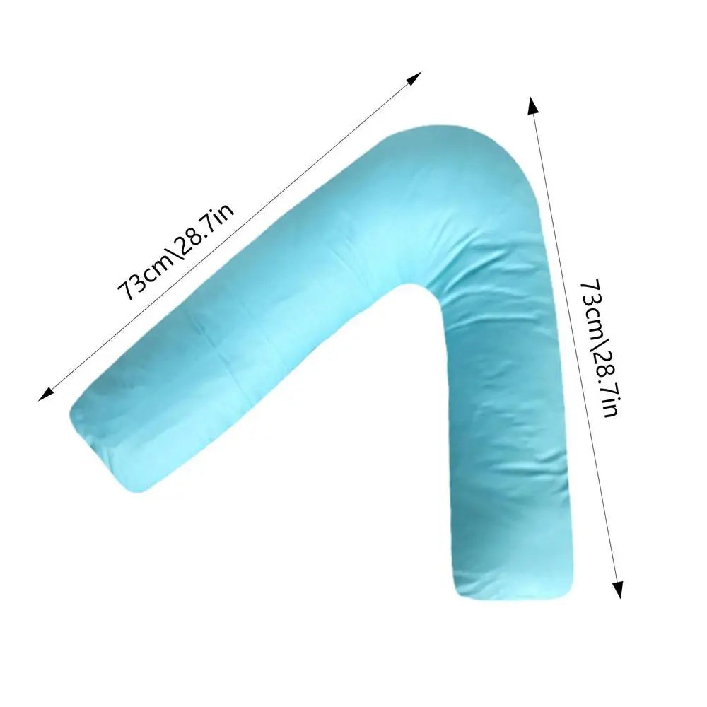 Multi-functional V-Shaped Nursing Pillow for Pregnancy - Side Sleeping Lumbar Cushion, Comfortable Solid Maternity Pillow