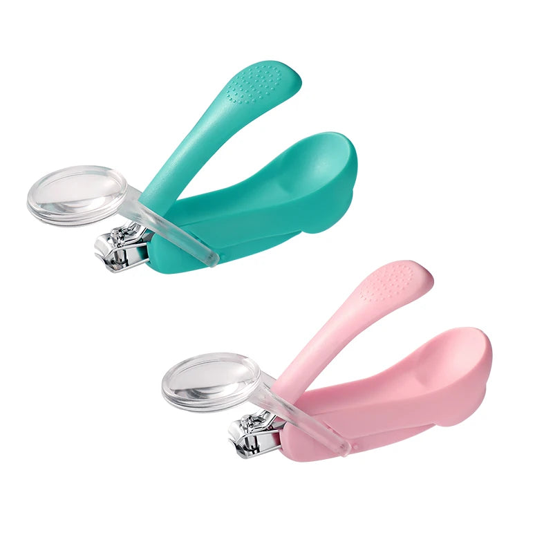 Infant Baby Nail Cutting Clippers, Children Kids Magnifier Glass Finger Nail Cutter