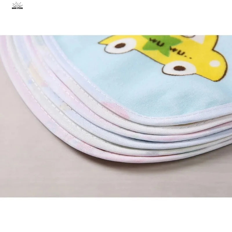 1 Pc Baby U-Shaped Waterproof Bib | Crystal Velvet Snap Lip Towel, Burp Cloth for Infants (0-3 Years) Feeding Essentials - Kidzy Market
