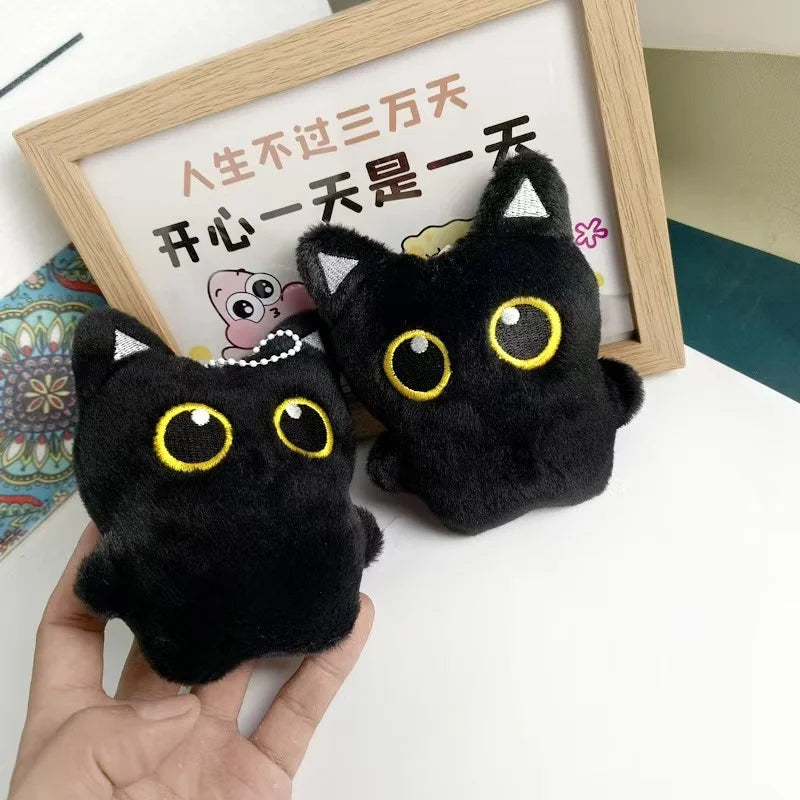 Cute Black Cat Plush Toy, Small Pendant Pillow Cushion for Boys and Girls Gift