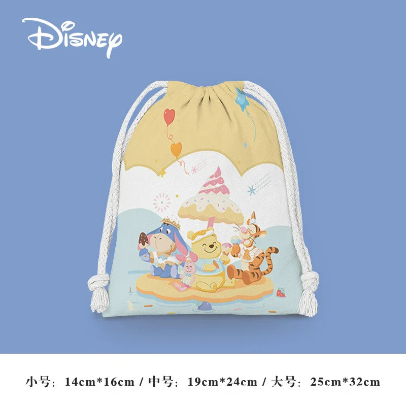 Anime Winnie the Pooh Backpack – Cartoon Pooh, Eeyore & Tigger Drawstring Bag, Student Nonwoven Storage Bag, Kid Shower Supplies & Gift - Kidzy Market