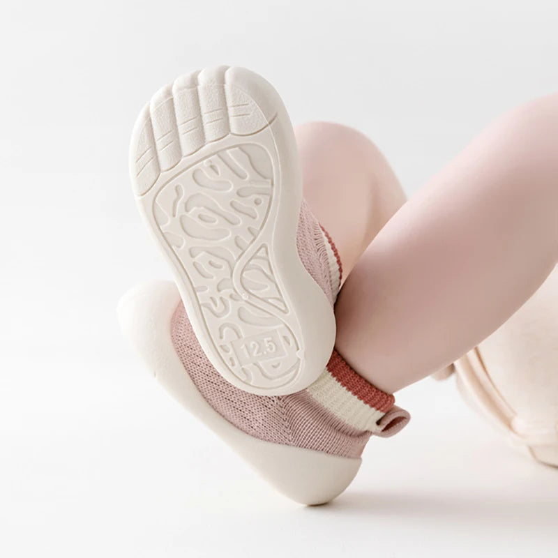 MILANCEL Baby Floor Shoes – 0-3Y Soft Soled Non-Slip Socks for Infant Girls & Boys, Autumn Winter Toddler Step Shoes