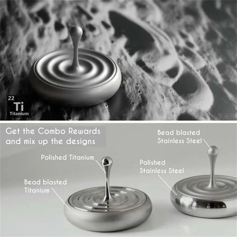 Spinning Top Rotating Magnetic Decoration – Desktop Droplets Spinner Toy, Movie Totem Print, Hot Sale Gift for Kids and Adults