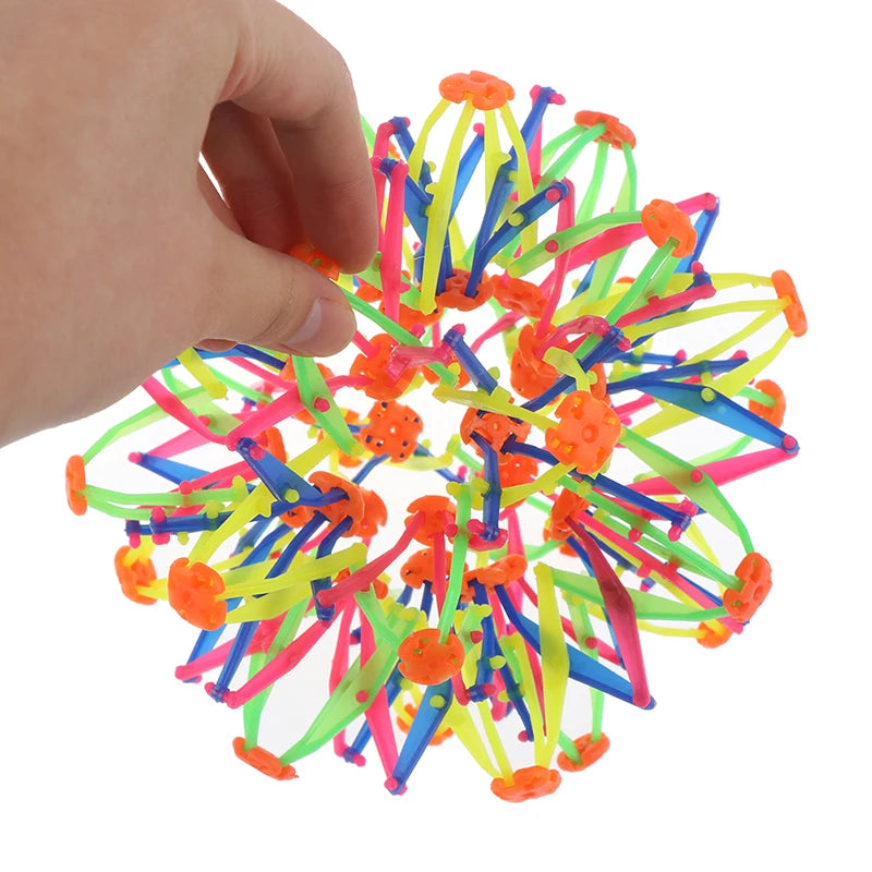 Children’s Magic Telescopic Ball – Stretchable Flower Ball for Throwing & Kicking, Outdoor Parent-Child Interactive Toy