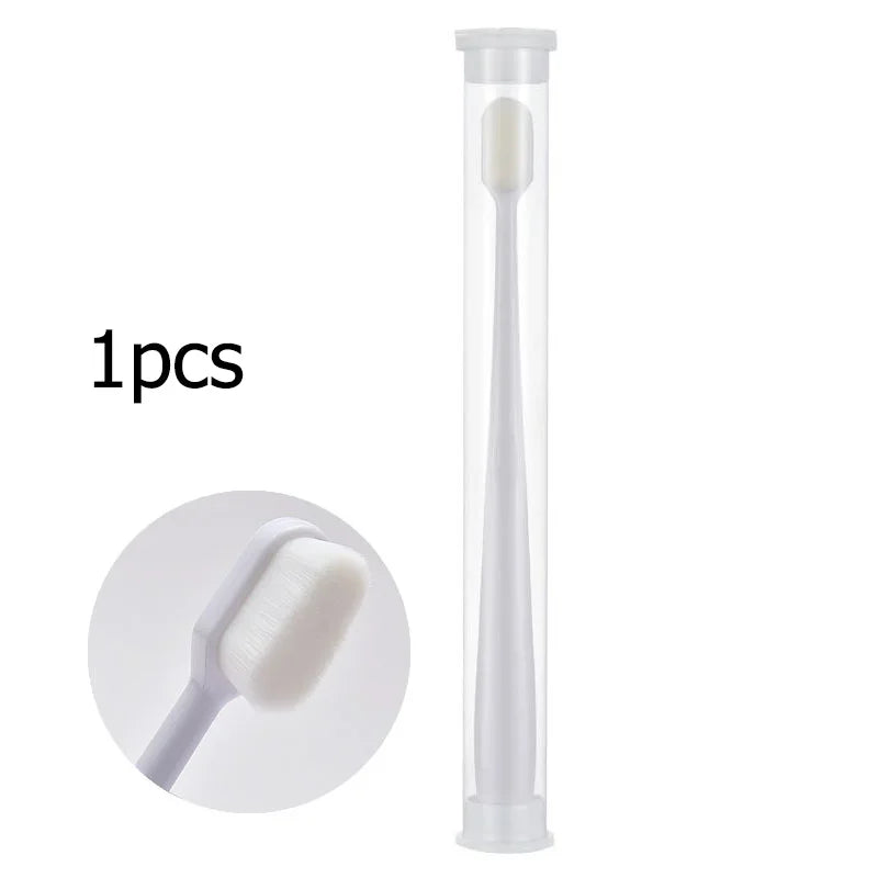 Ultra-fine Soft Toothbrush Million Nano Bristle Adult Teeth Deep Cleaning Portable Travel Dental Oral Care Brush