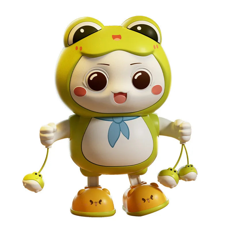 Electronic Pets Dancing Toy with Swing Light and Music – Cute Frog Cartoon Animal Baby Learning to Crawl Toy, Perfect Gift for Kids