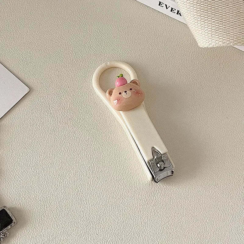Baby Cute Cartoon Animal Bear Nail Clippers – Portable Nail Scissors, Clippers, Beauty Trimmer Care Accessories for Kids & Girls