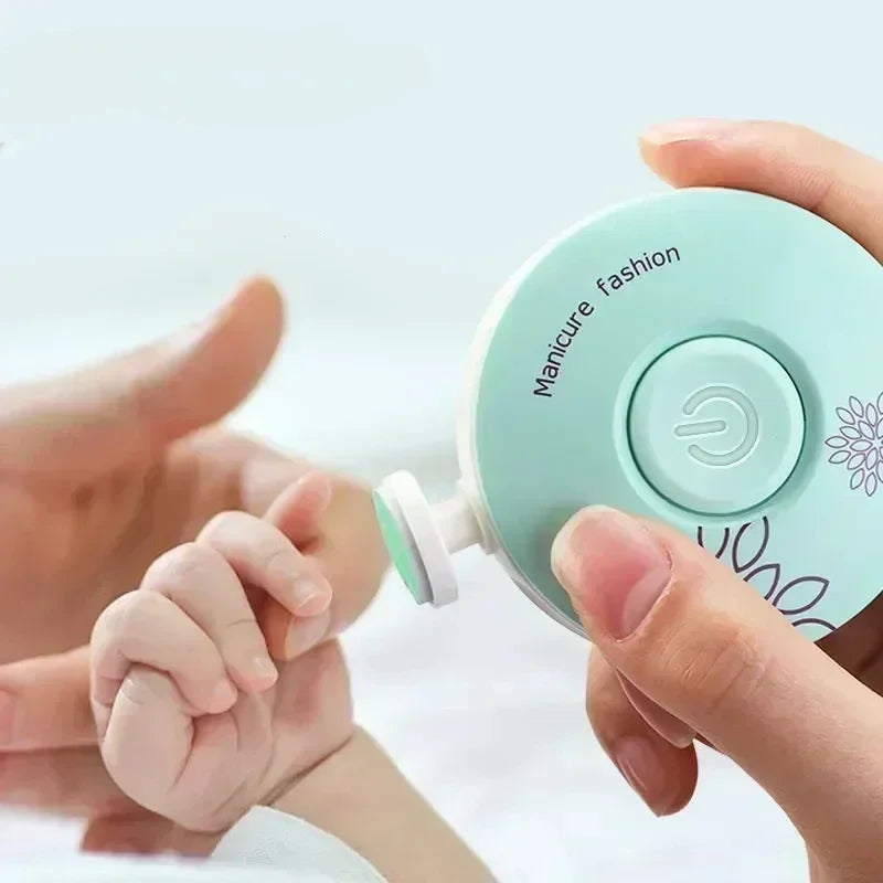 Gentle Electric Nail Trimmer for Infants & Kids – Safe Polish & Care Kit, Effortless Manicure & Filer Set for Newborns