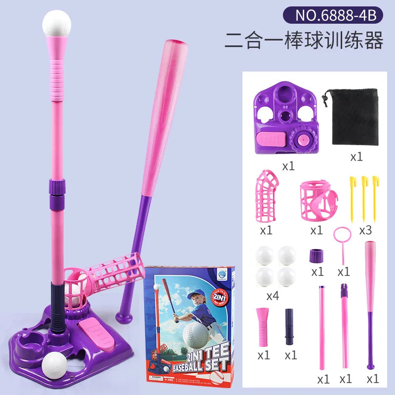 3-in-1 TEE Baseball Set – Outdoor Sports Training Machine, Parent-Child Interactive Toy for Kids