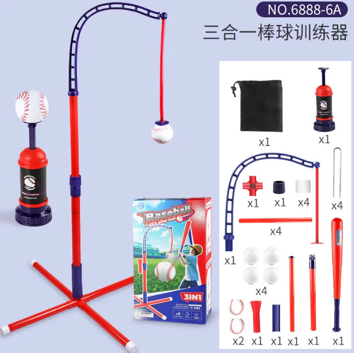 3-in-1 TEE Baseball Set – Outdoor Sports Training Machine, Parent-Child Interactive Toy for Kids