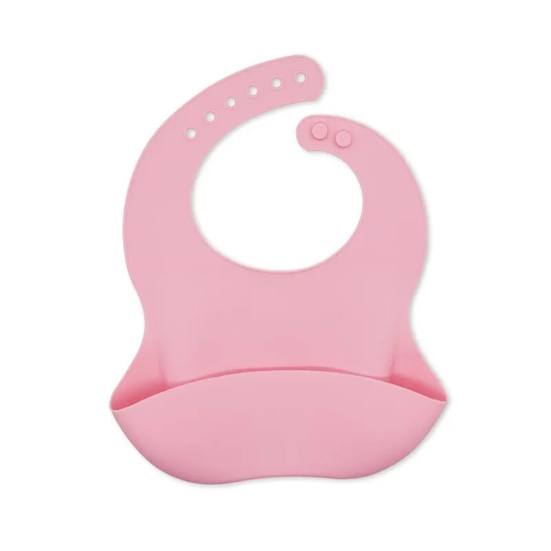 Waterproof Baby Bibs – Adjustable Soft Silicone Feeding Bibs with Cute Cartoon Animal Prints for Boys & Girls - Kidzy Market