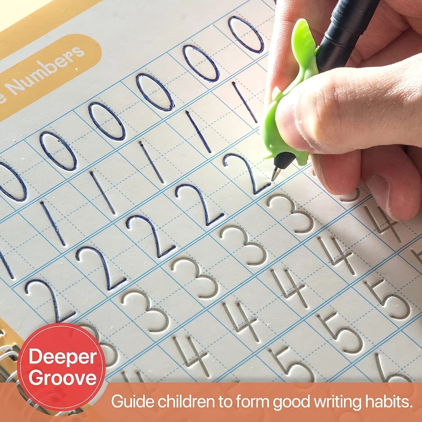 Magic Copy Book – Reusable Children's Writing Practice Book with Stickers, Free Wipe Toy for English Learning and Parent-Child Activities