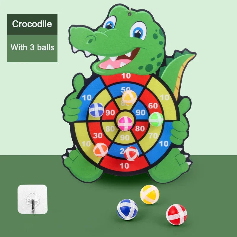 Educational Dart Board Toy – Sticky Ball Dart Game for Kids, Montessori Indoor Sports for Ages 3-7