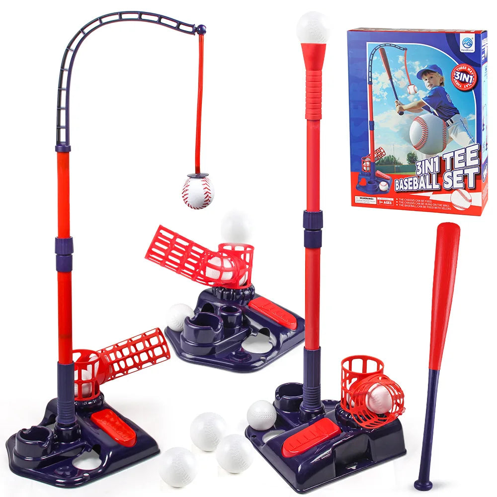 3-in-1 TEE Baseball Set – Outdoor Sports Training Machine, Parent-Child Interactive Toy for Kids