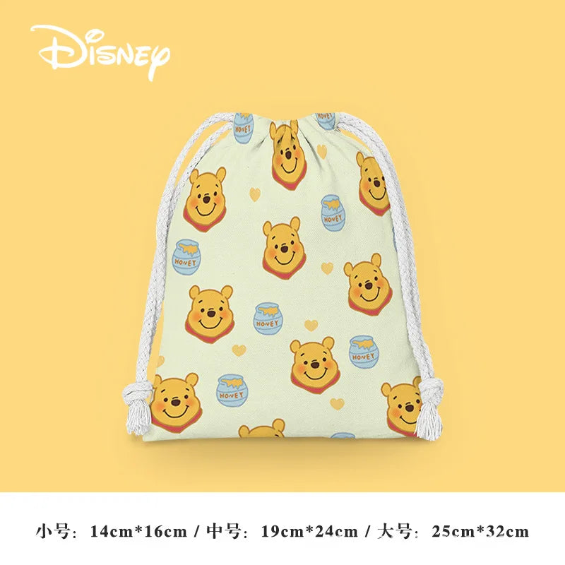 Anime Winnie the Pooh Backpack – Cartoon Pooh, Eeyore & Tigger Drawstring Bag, Student Nonwoven Storage Bag, Kid Shower Supplies & Gift - Kidzy Market