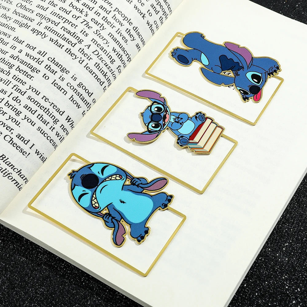 Cute Stitch Bookmark – Disney Fan Gift, Kawaii Book Page Clip for Kids and Friends
