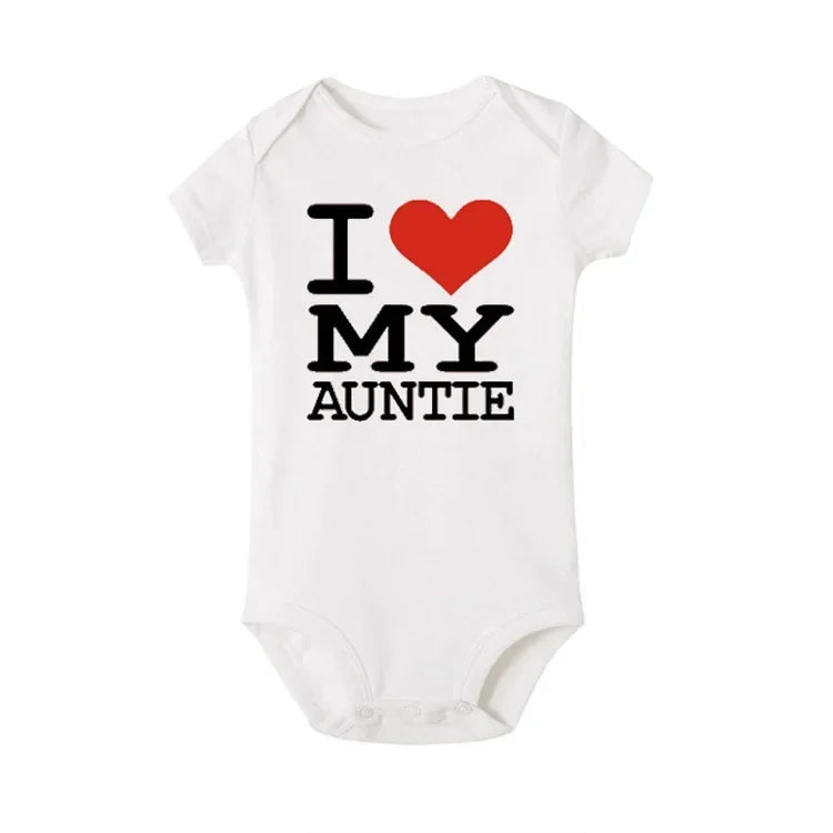 Pure Cotton “I Love Mom” & “I Love Dad” Newborn Rompers - Matching Baby Bodysuits for Twins, Summer Clothes for 0-24 Months