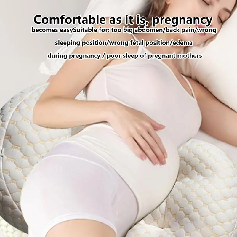 Pregnancy Body Pillow - U-Shaped Ergonomic Belly Support Pillow for Pregnant Women, Comfortable Maternity Pillow for Side Sleeping