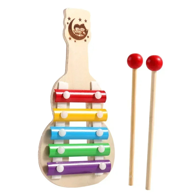 Wooden 8-Tone Multicolor Xylophone – Wooden Musical Instrument Toy for Babies and Kids, Perfect for Early Learning and Musical Exploration.