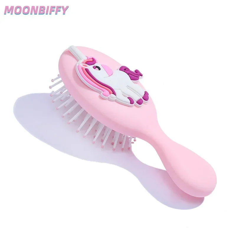 Girls Hair Comb – Candy Color Hairbrush for Scalp Massage, Wet & Curly Detangle Brush for Women and Kids, Baby Pink