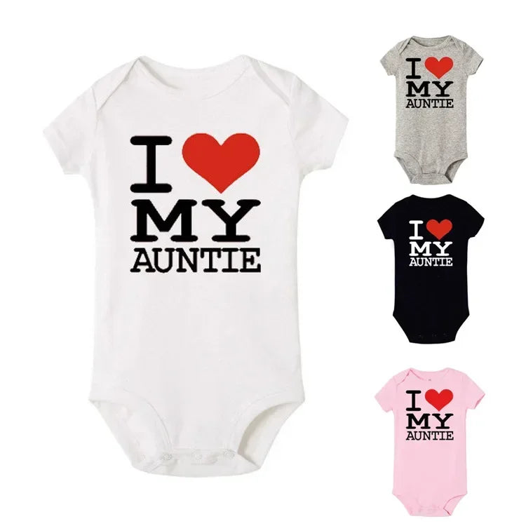 Pure Cotton “I Love Mom” & “I Love Dad” Newborn Rompers - Matching Baby Bodysuits for Twins, Summer Clothes for 0-24 Months