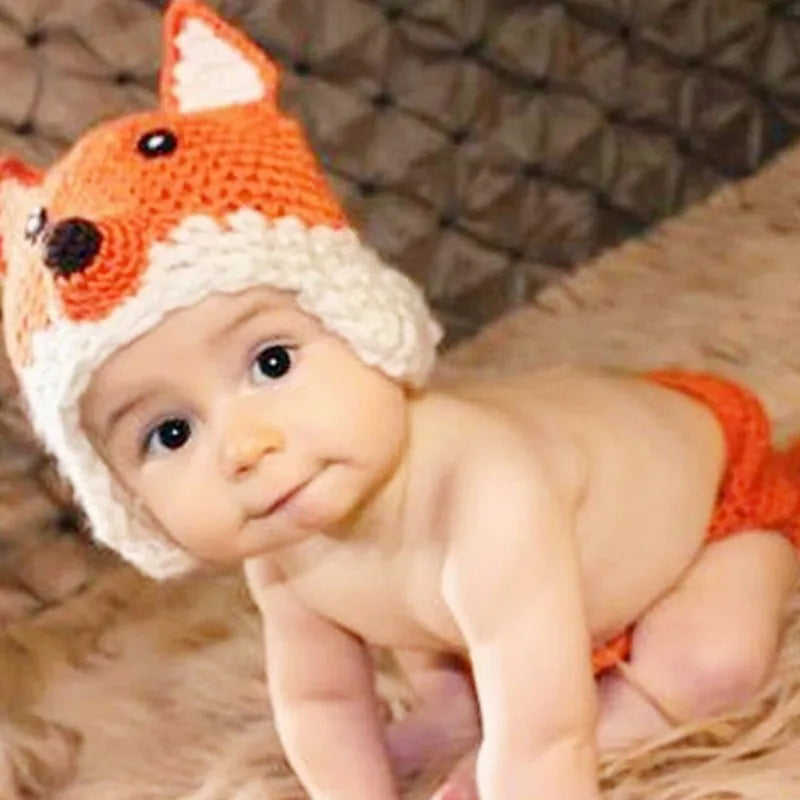 Animal Style Newborn Baby Crochet Halloween Costume - Handmade Mickey, Sleepy Owl & Frog Photography Props & Baby Gift