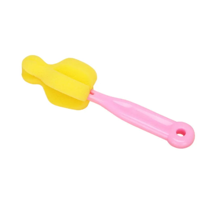 7-Piece Brush and Sponge Rotation Set for Cleaning Baby Pacifiers, Cups, and Nipples – Handheld Tools for Baby Feeding Bottle Cleaning