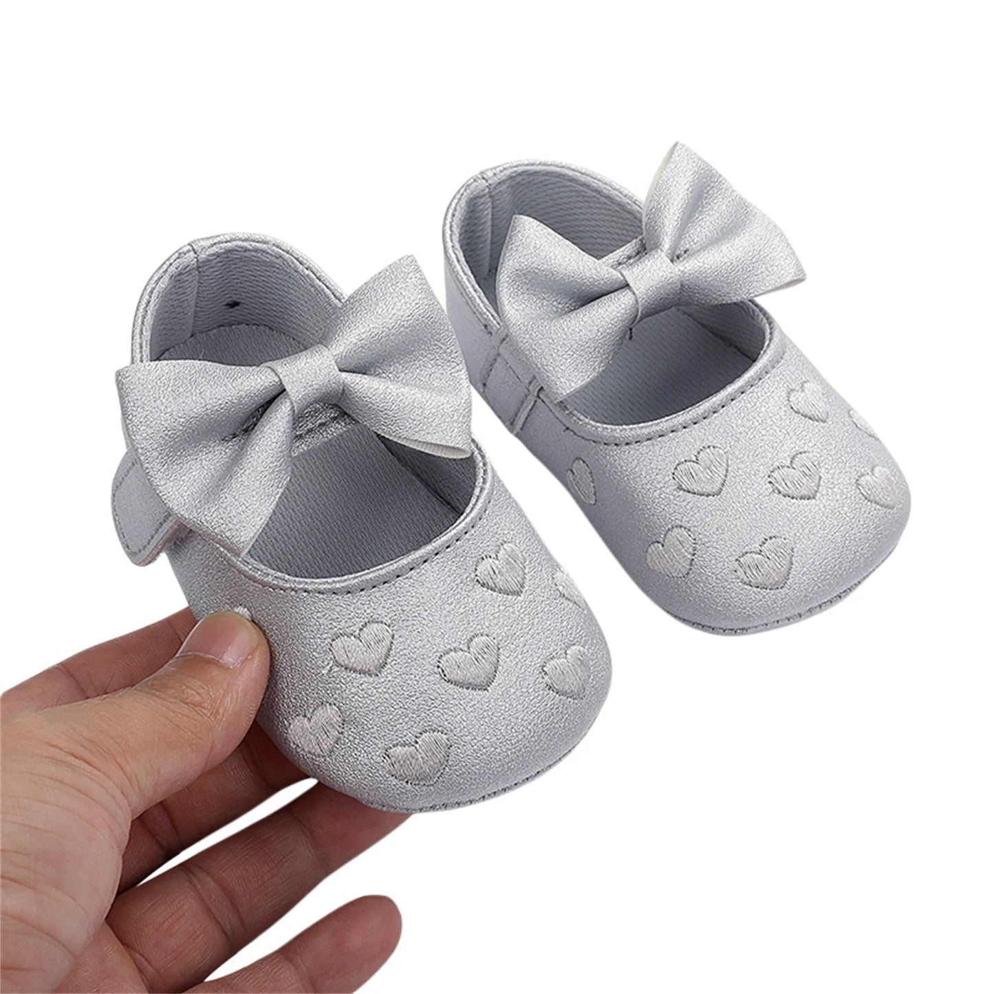 0-18 Month Newborn Baby Shoes – Classic Love Leather First Walkers for Boys & Girls, Multicolor Toddler Infant Shoes