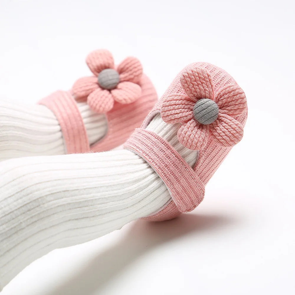 0-18M Baby Girls Cotton Shoes Retro Spring Autumn Toddlers Prewalkers Soft Bottom First Walkers