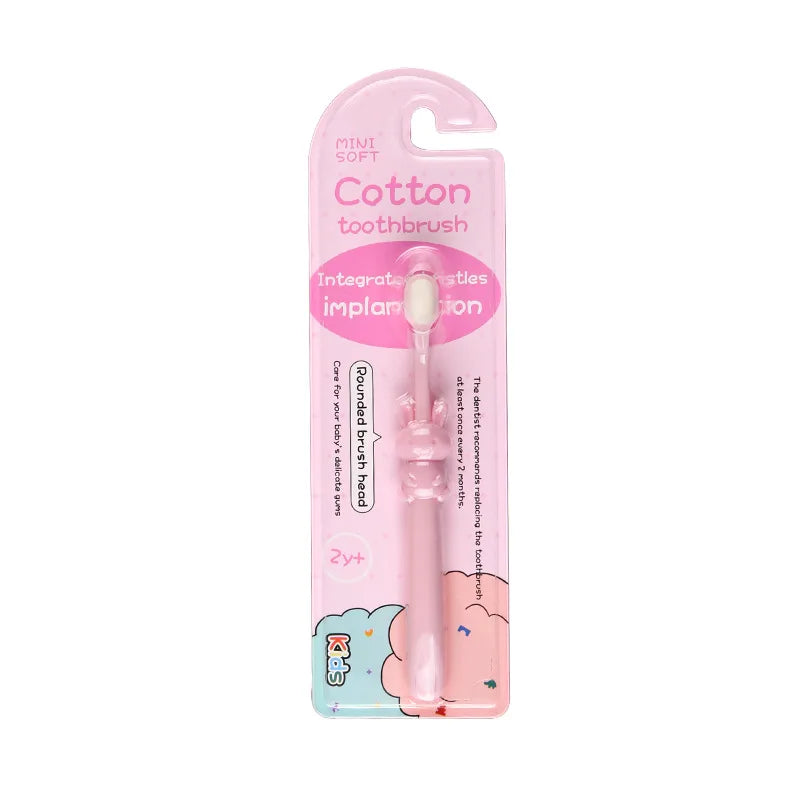 Children’s Toothbrush Oral Care Manual Toothbrush for Baby, Cartoon Rabbit Design, Oral Hygiene Gifts & Toys, 2 Styles