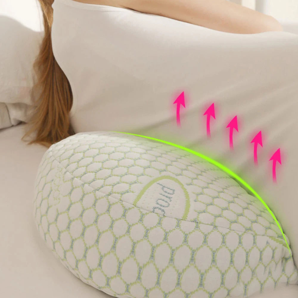 Pregnancy Pillow - U-Shaped Waist Maternity Body Pillow, Cotton Sleeping Bedding Cushion & Nursing Pillow for Pregnant Women