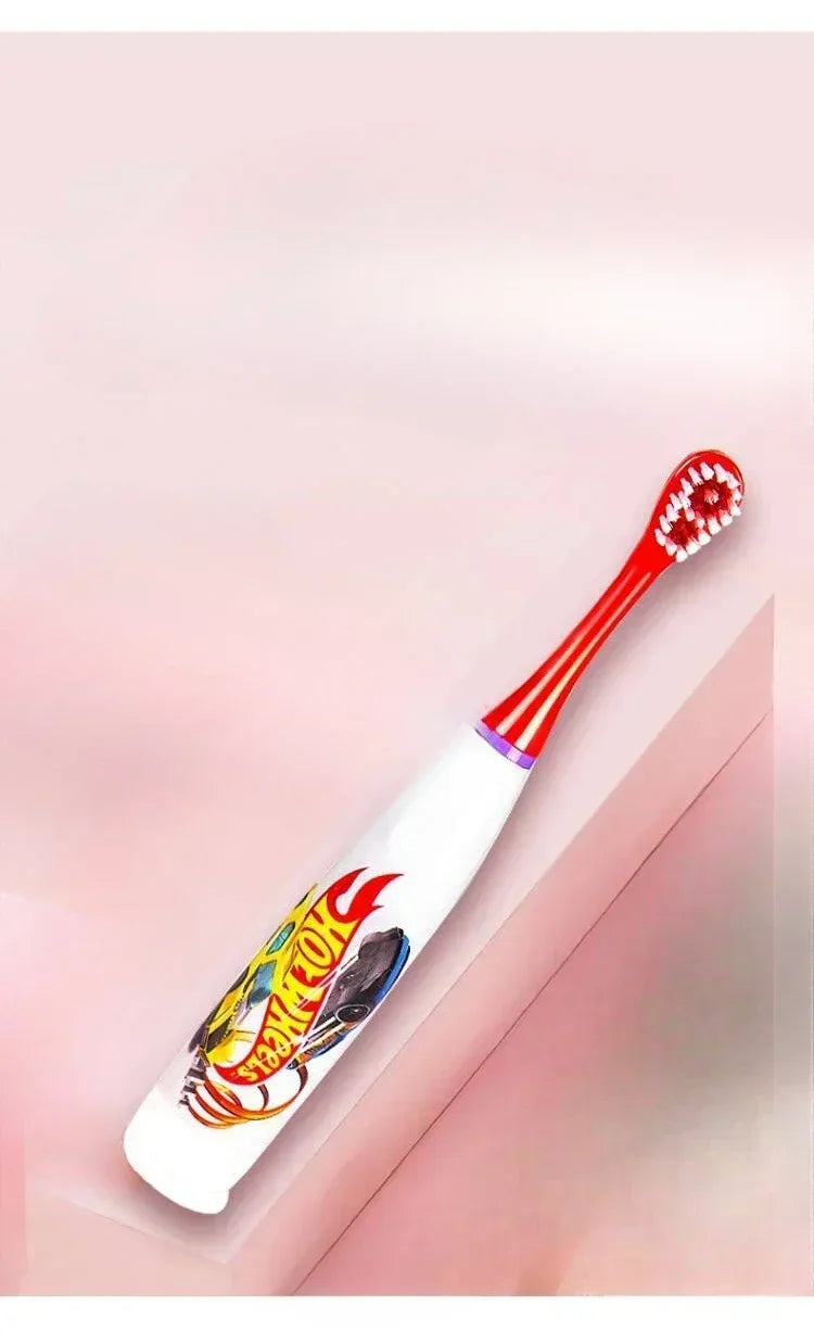 Children Sonic Electric Toothbrush, Cartoon Teeth Whitening, Soft Bristle, Waterproof, Automatic Oral Cleaning, Lazy Dental Care