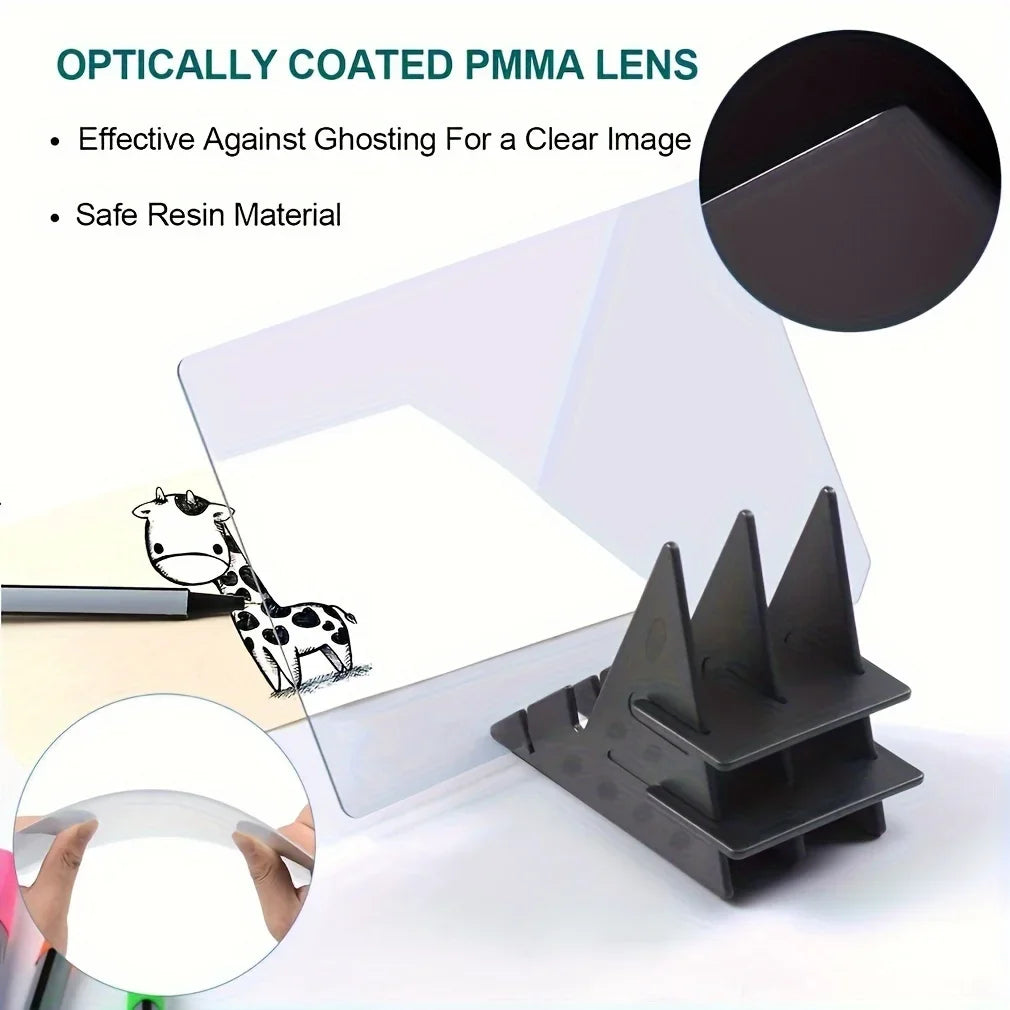 Optical Clear Drawing Board – Portable Tracing and Image Drawing Projector for Tracing and Painting