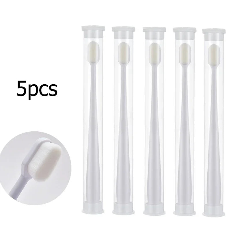 Ultra-fine Soft Toothbrush Million Nano Bristle Adult Teeth Deep Cleaning Portable Travel Dental Oral Care Brush