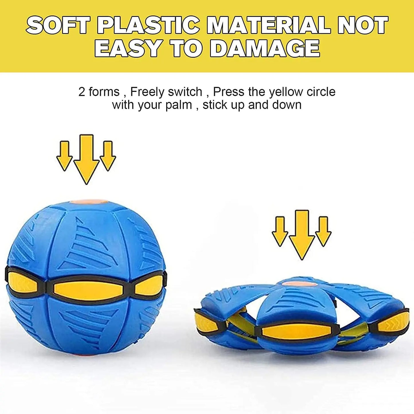 Thickened Elastic Step Ball – Decompression Toy with Light, Foot Step Deformation, Parent-Child Interaction